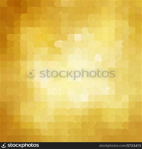 Vector Abstract retro gold mosaic background. EPS 10