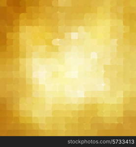 Vector Abstract retro gold mosaic background. EPS 10