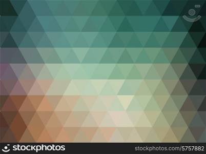 Vector Abstract retro hipster geometric background. Low poly, triangle