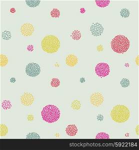 Vector Abstract retro seamless with circle. Vector Abstract retro seamless with circle. Dot pattern