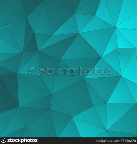 Vector Abstract retro triangle background blue color