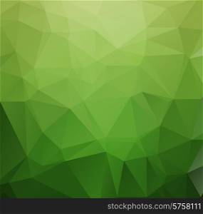 Vector Abstract retro triangle background green color