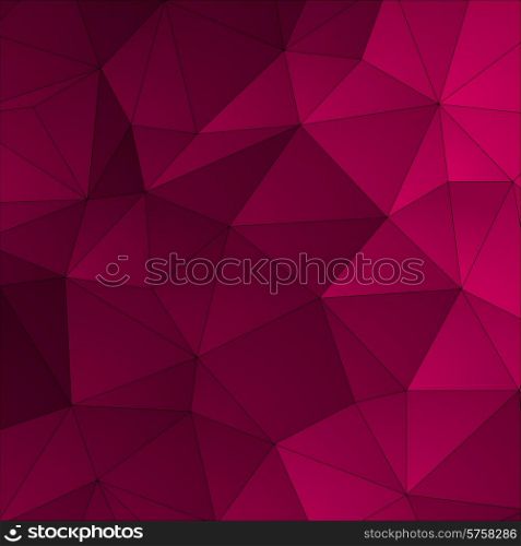 Vector Abstract retro triangle background pink color