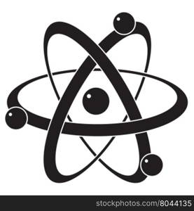 vector abstract science icon or symbol of atom