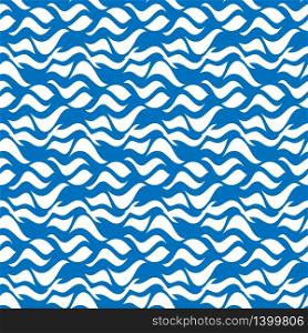 Vector abstract sea wave seamless pattern. Stock illustration for backgrounds, textiles and packaging.