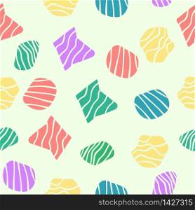 Vector abstract seamless background of arbitrary shapes. Design for backgrounds, textures, textiles and wrappers.