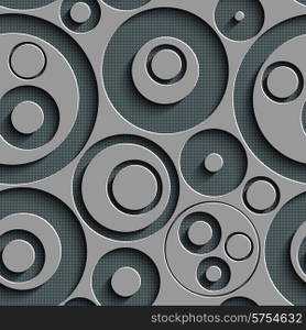 Vector Abstract Seamless Circles Pattern