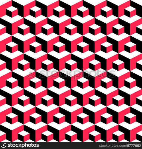 Vector Abstract Seamless Cubes Pattern