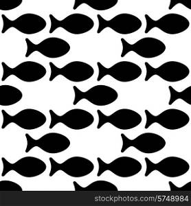 Vector Abstract Seamless Fish Background