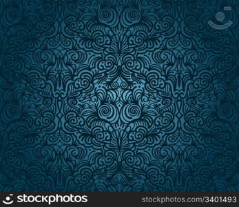 vector abstract seamless floral pattern, vintage