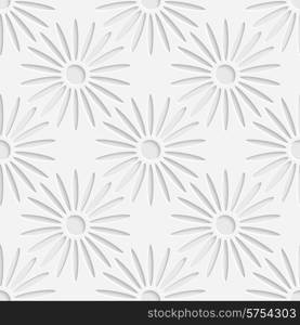 Vector Abstract Seamless Flower Pattern