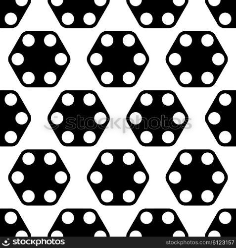 Vector Abstract Seamless Hexagon Pattern