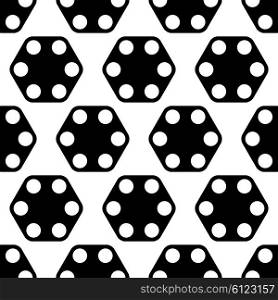 Vector Abstract Seamless Hexagon Pattern