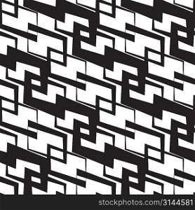 Vector Abstract Seamless Monochrome Wallpaper