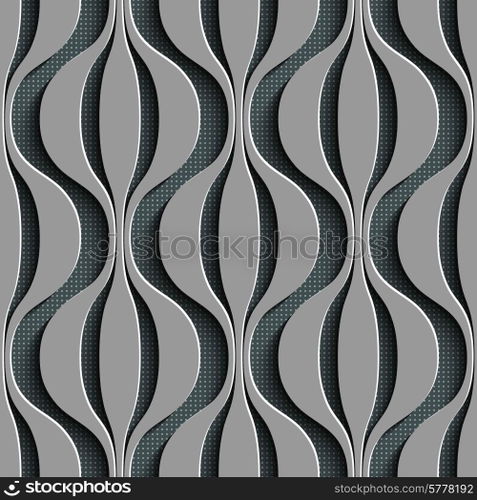Vector Abstract Seamless Psychedelic Pattern