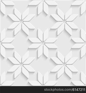 Vector Abstract Seamless Snowflake Background
