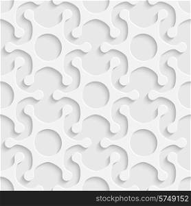 Vector Abstract Seamless Snowflakes Background