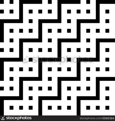 Vector Abstract Seamless Zigzag Pattern