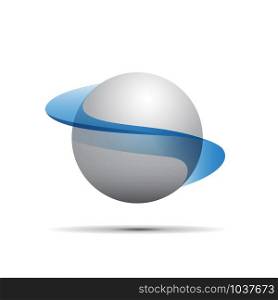 Vector abstract shape of a sphere