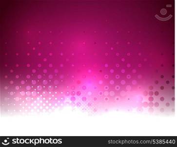 Vector abstract shiny purple bokeh lights background template