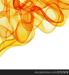 Vector Abstract smoky waves background. Template brochure design