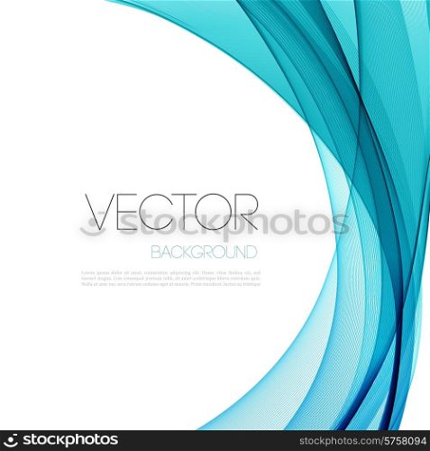 Vector Abstract smoky waves background. Template brochure design