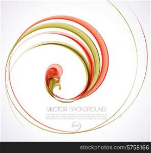 Vector Abstract smoky waves background. Template brochure design. Abstract smoky waves background. Template brochure design