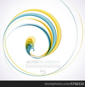 Vector Abstract smoky waves background. Template brochure design. Abstract smoky waves background. Template brochure design