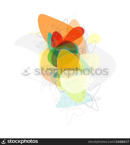 Vector abstract smooth composition