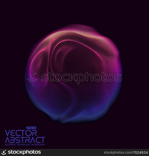 Vector abstract sphere of particles, points array. Futuristic vector illustration. Technology digital splash or explosion of data points. Spherical waveform. Cyber UI or HUD element. Vector abstract sphere of particles, points array. Futuristic vector illustration. Technology digital splash or explosion of data points. Spherical waveform. Cyber UI or HUD element.