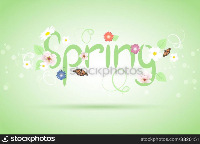 vector abstract spring background