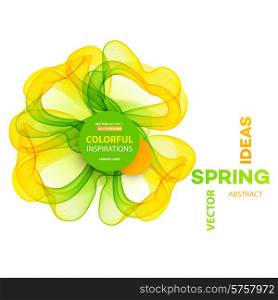 Vector Abstract spring background. Template brochure design