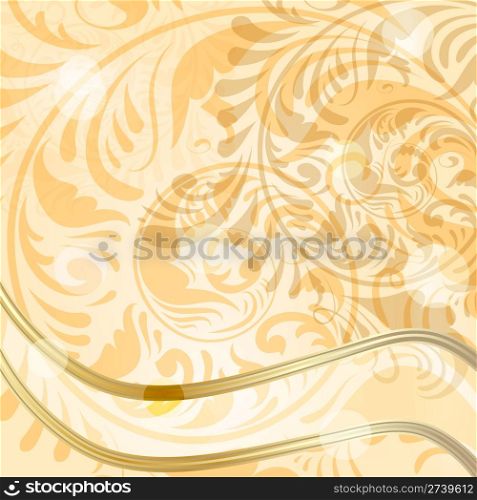 vector abstract spring floral background with frame for your text, clipping masks, eps10