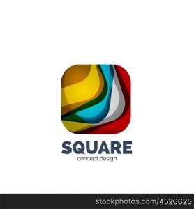 Vector abstract square logo, business icon