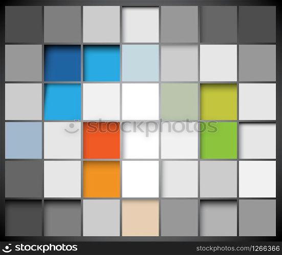 Vector abstract squares background illustration