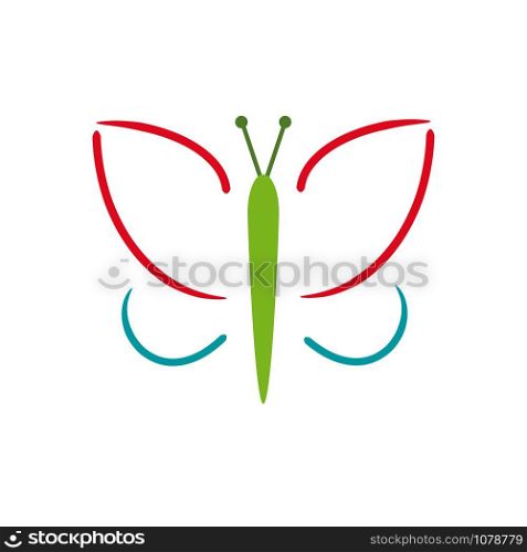 Vector abstract stylized Butterfly