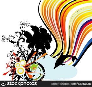 vector abstract summer background