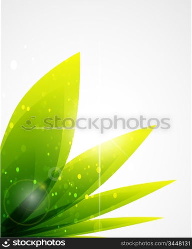 Vector abstract summer leaf background