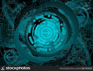 ""Vector abstract tech background; clip-art""