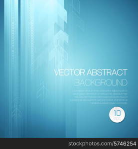 Vector abstract technology background with lines and arrow. EPS 10. Vector abstract technology background with lines and arrow