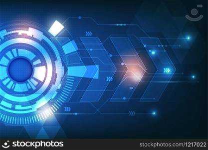 Vector abstract technology communication concept