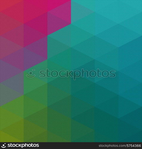 Vector Abstract Triangle Mosaic Pattern