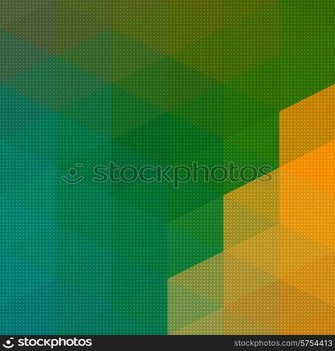 Vector Abstract Triangle Mosaic Pattern