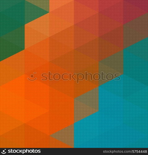 Vector Abstract Triangle Mosaic Pattern