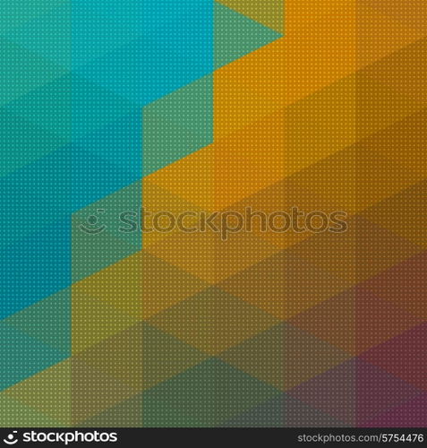 Vector Abstract Triangle Mosaic Pattern