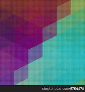 Vector Abstract Triangle Mosaic Pattern