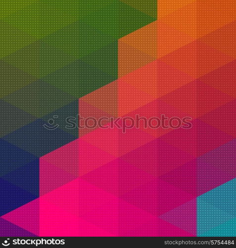 Vector Abstract Triangle Mosaic Pattern