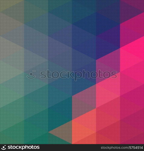 Vector Abstract Triangle Mosaic Pattern