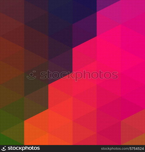Vector Abstract Triangle Mosaic Pattern