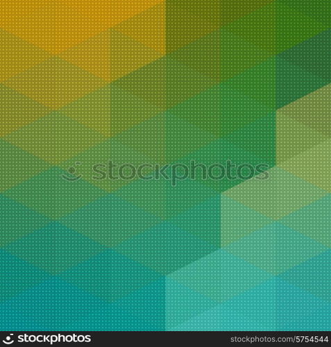 Vector Abstract Triangle Mosaic Pattern